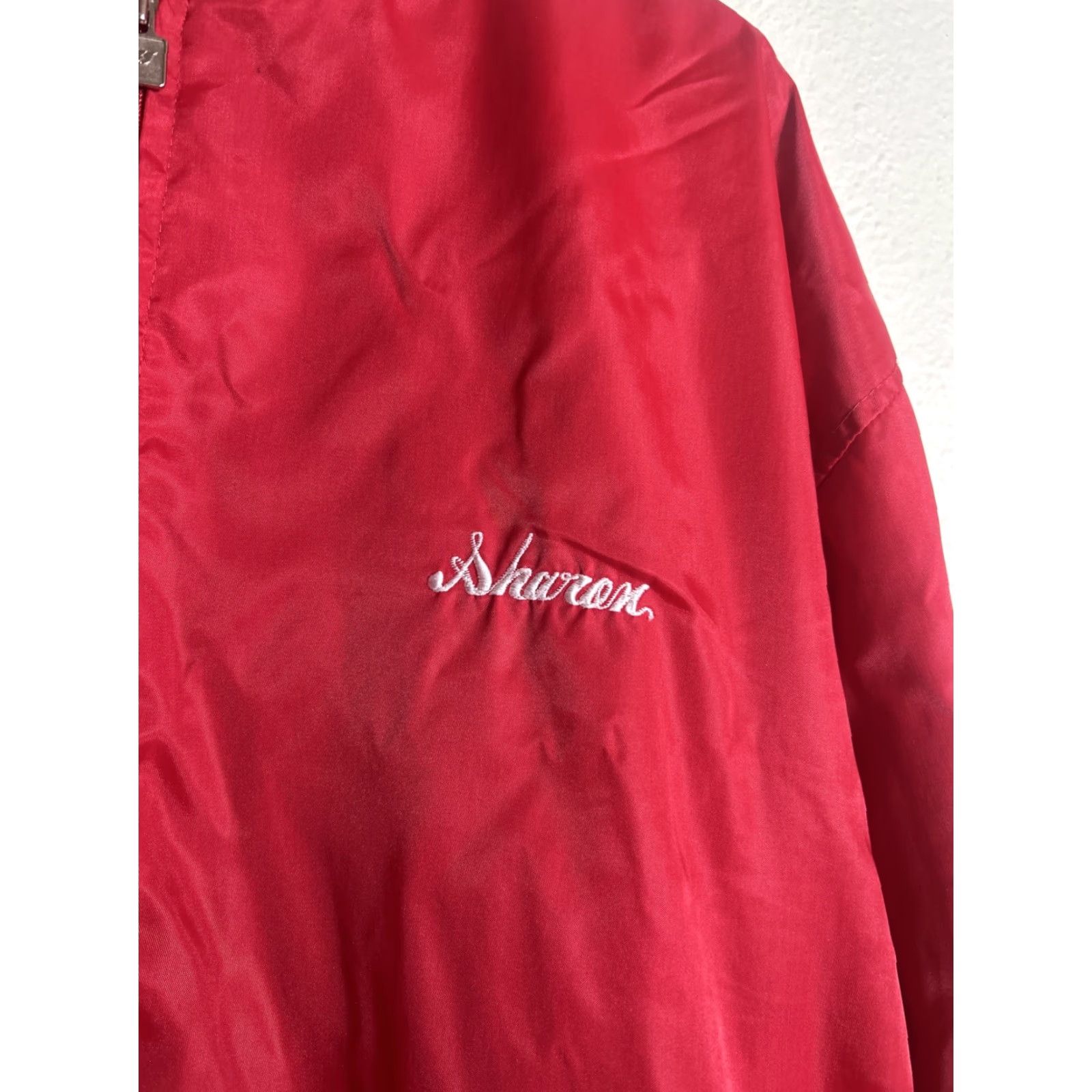 Vintage VINTAGE Satin Bomber Jacket Adult XXL Full Zip NorCal Dalmatians Red Mens Side? Size US XXL / EU 58 / 5 - 4 Thumbnail