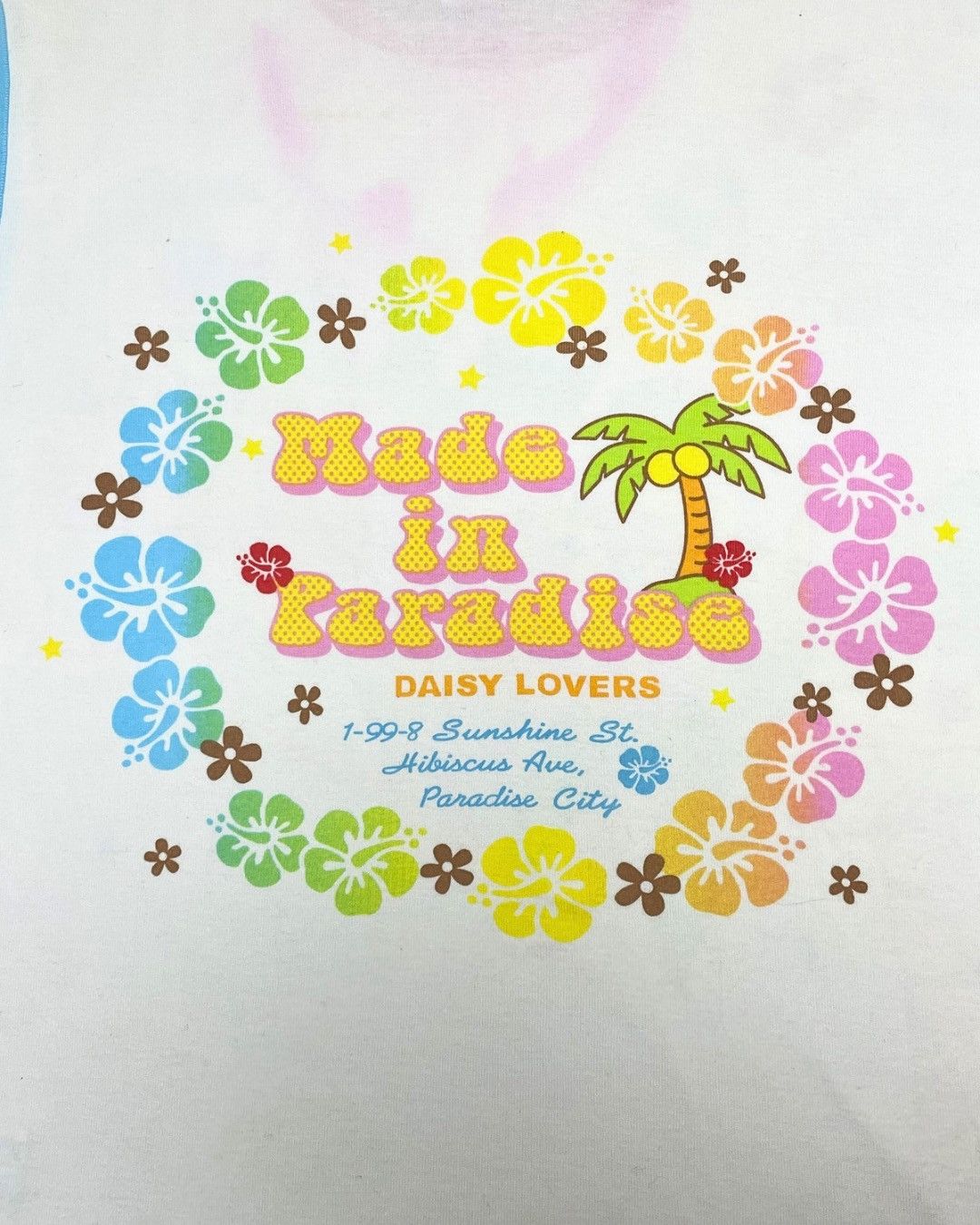 Japanese Brand Daisy Lovers Tropical Rainbow Flower Tee Size S / US 4 / IT 40 - 7 Thumbnail