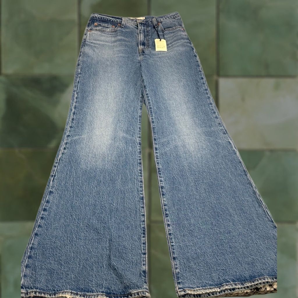 Levi's VINTAGE Levi's Premium Jeans Womens 28x33 Blue Bell High Rise Denim Stretch 5-Pocket 90s 60s USA Shirt Womens Regular Blue Jeans Size 28" / US 6 / IT 42 - 1 Thumbnail