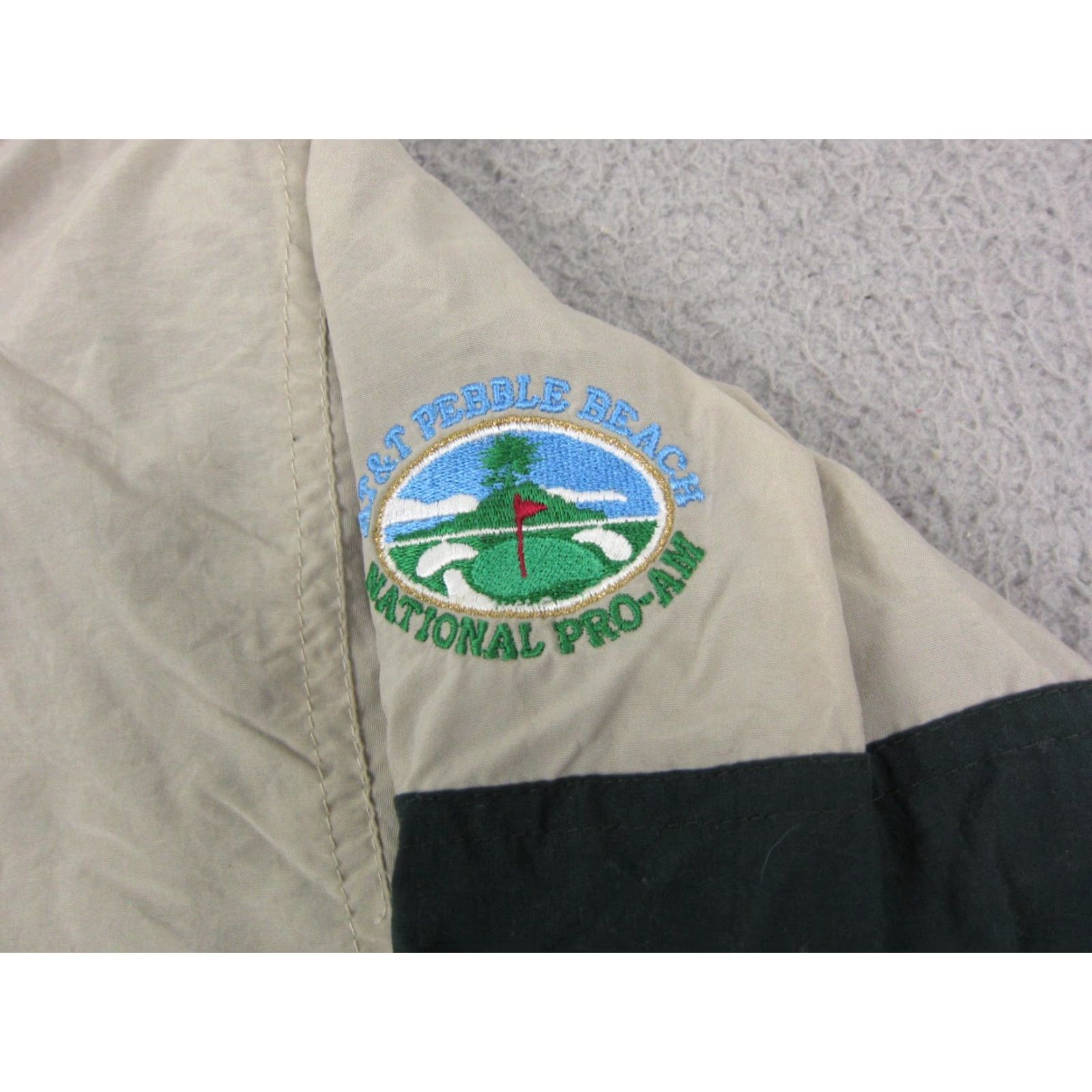 Dockers VINTAGE Dockers AT&T Pebble Beach Pro Am Jacket Mens Medium Track Jacket Blue Brown Pullover Full Zip Pockets Size US M / EU 48-50 / 2 - 5 Thumbnail