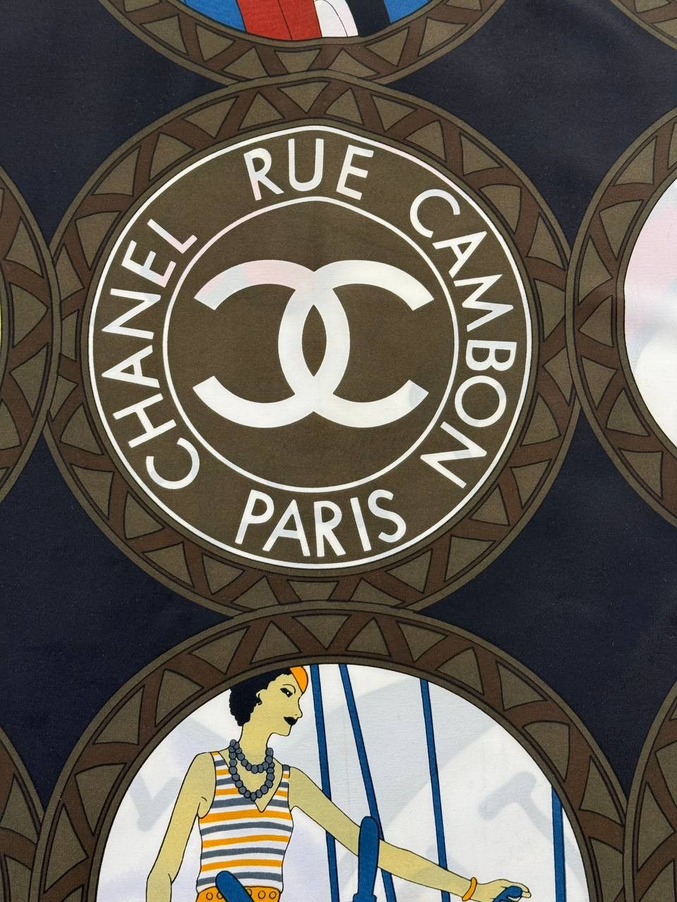 Chanel Chanel Luxury Vintage Rue Cambon Sporting Ladies' Scarf Size ONE SIZE - 5 Thumbnail