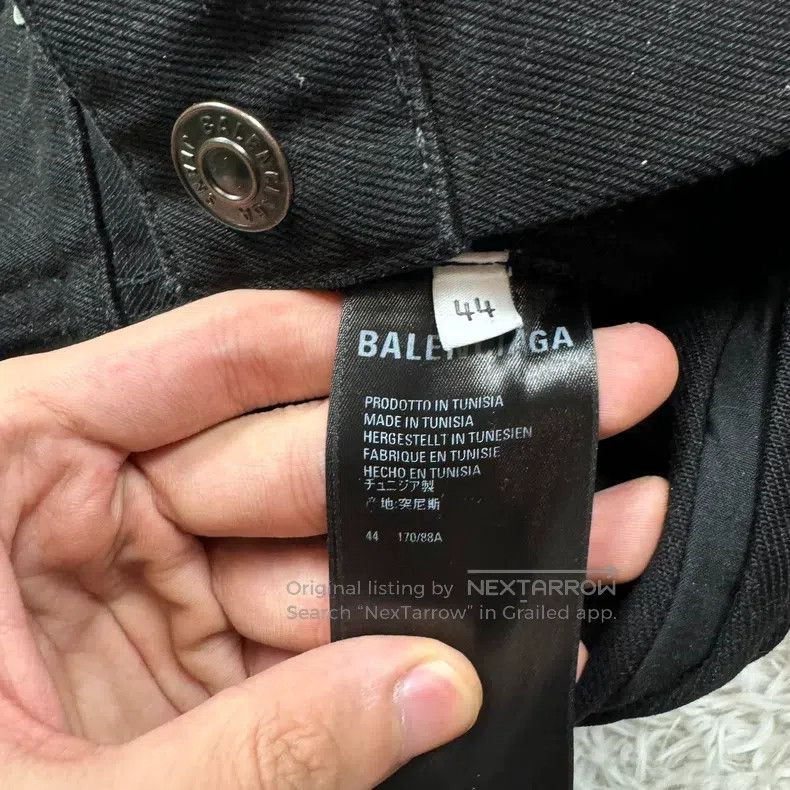Balenciaga Balenciaga GW Denim Jacket - Black Size US S / EU 44-46 / 1 - 6 Thumbnail