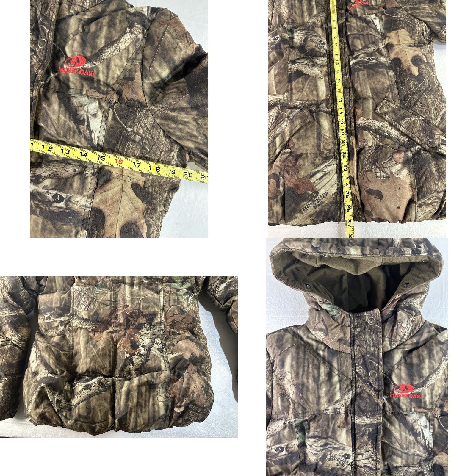 Vintage Mossy Oak Jacket Womens Medium Camouflage Full Zip Puffer Insulated Pockets Coat Size M / US 6-8 / IT 42-44 - 8 Thumbnail