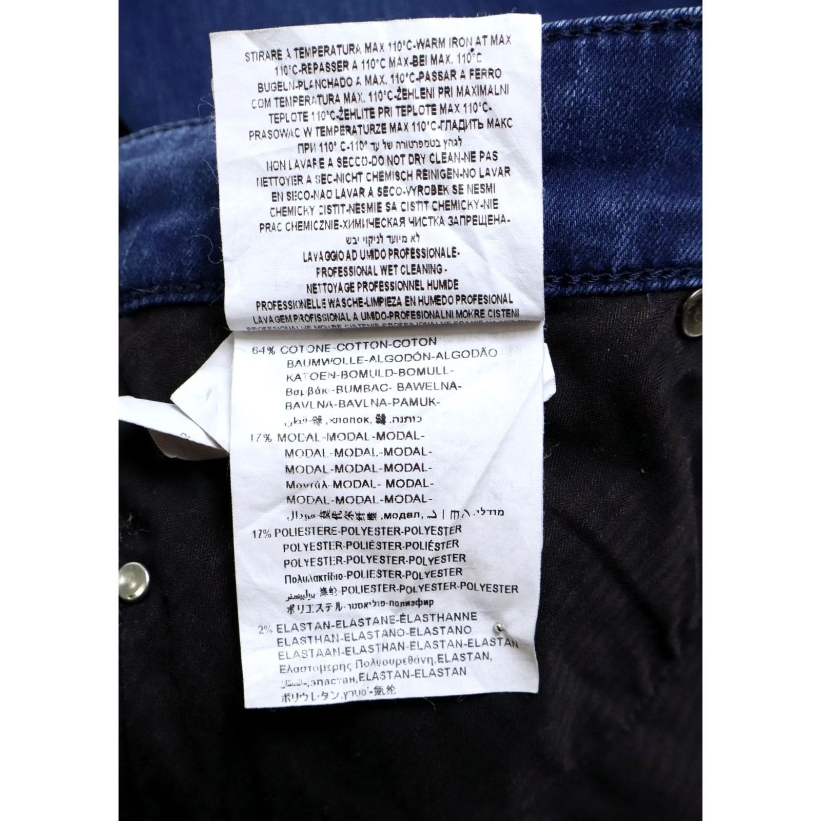 Replay REPLAY Luz Jeans Women's W27/L32 Skinny Fit Whiskers Dark Zip Fly Faded Casual Size 27" / US 4 / IT 40 - 7 Thumbnail