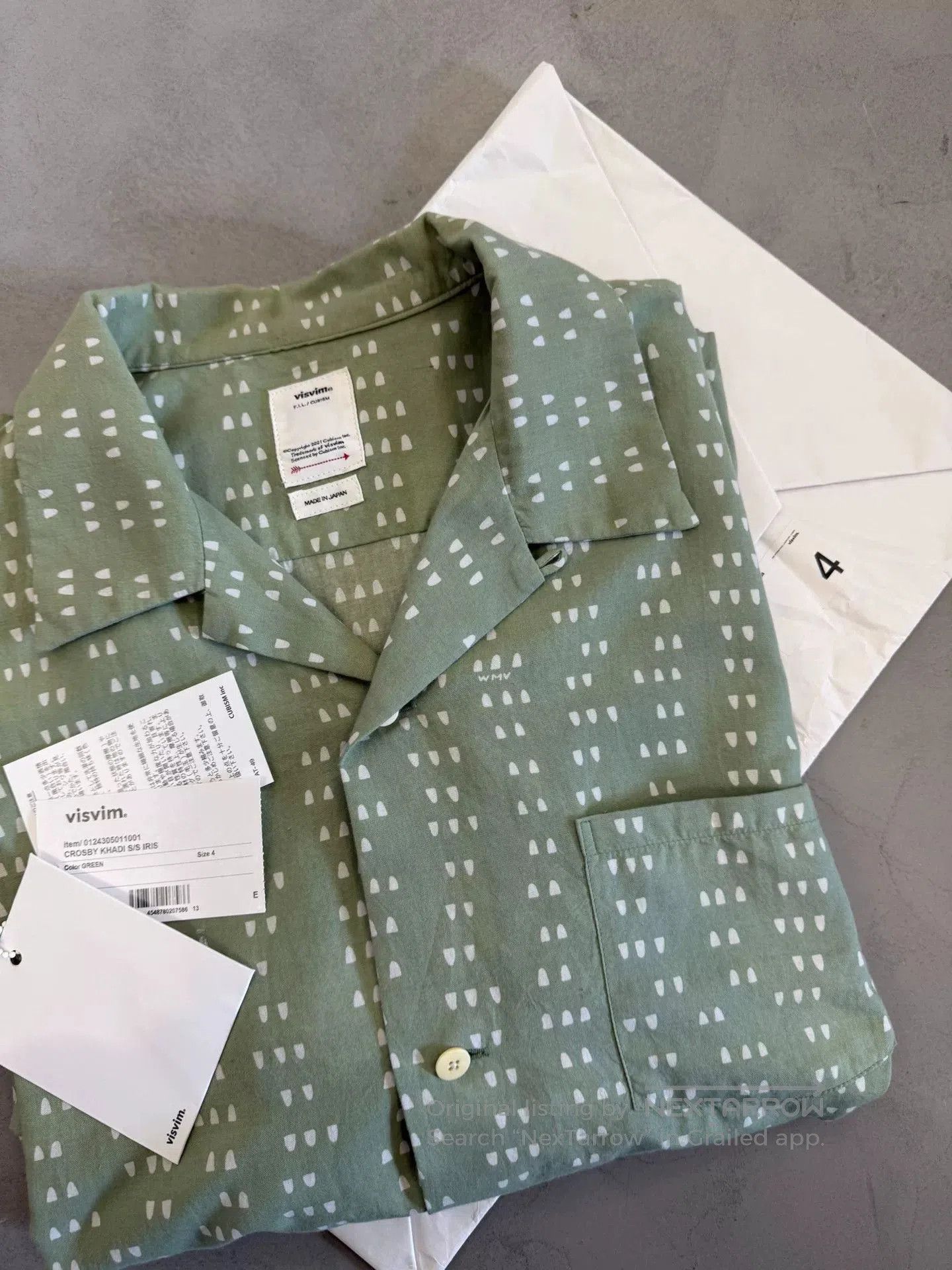 Visvim visvim 24AW CROSBY KHADI S/S IRIS. Size US XL / EU 56 / 4 - 1 Thumbnail