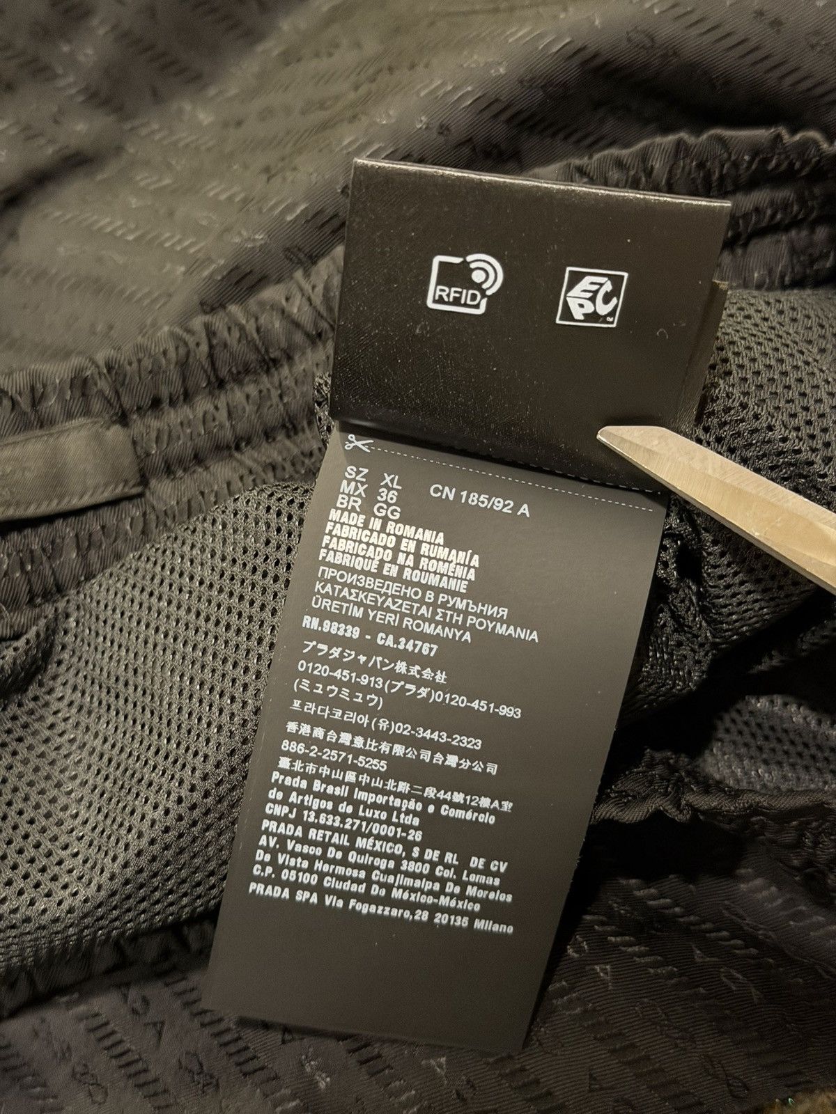 Prada Prada Re-Nylon Tonal Logo Print Monogram Black Track Pants Size US 36 / EU 52 - 13 Thumbnail