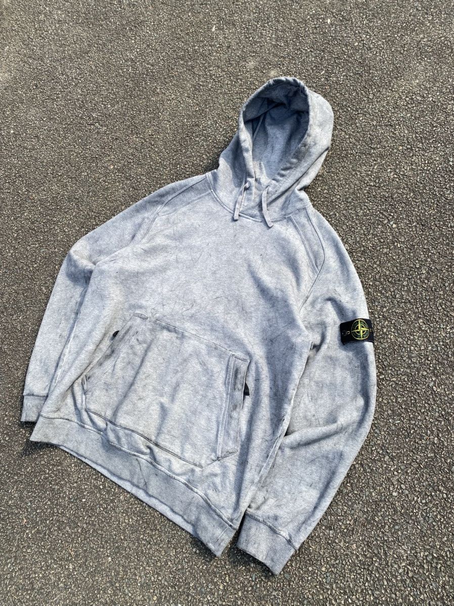 Massimo Osti ‼️Rare‼️Gray Stone Island Dust Hoodie Size US XL / EU 56 / 4 - 2 Thumbnail