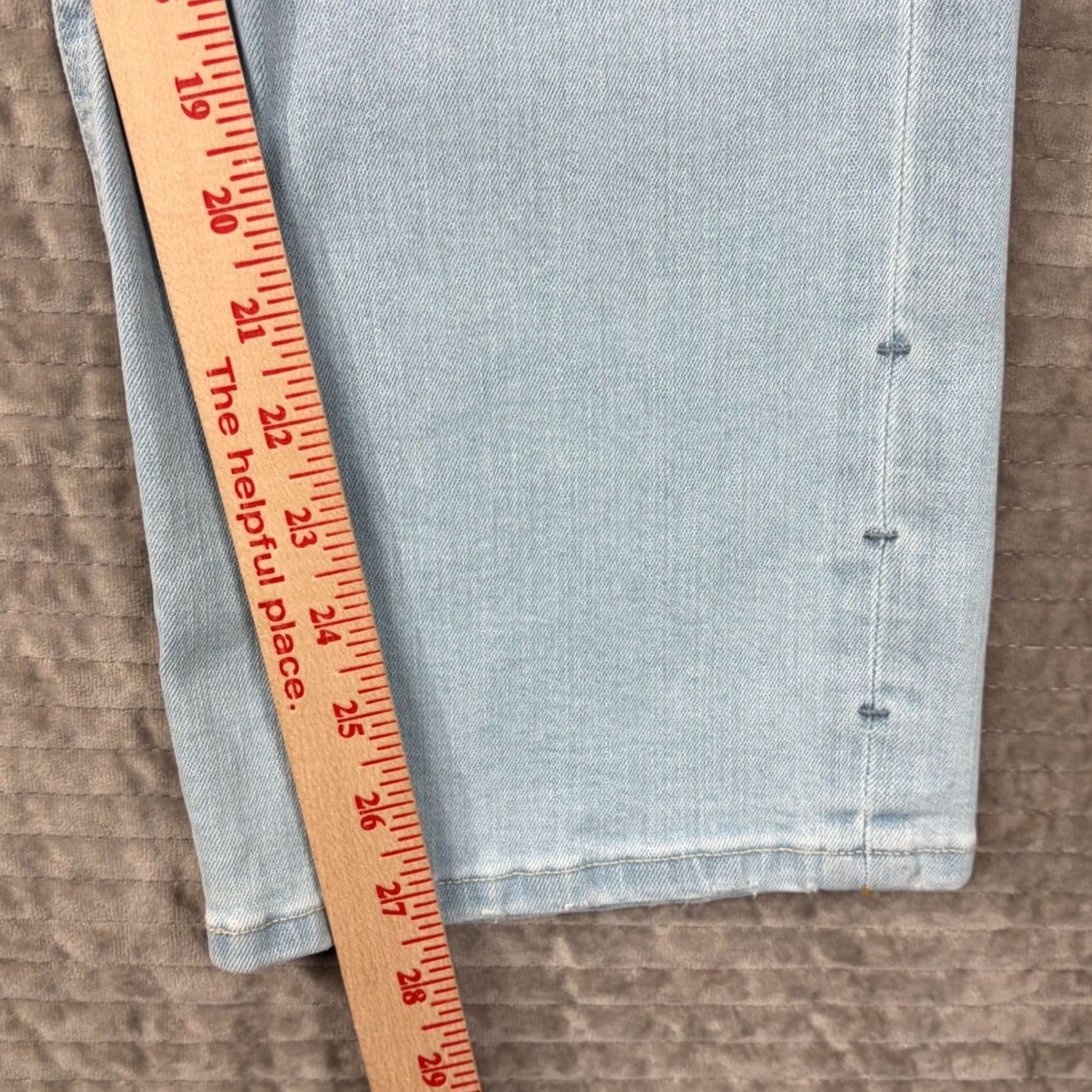 Vintage DU/ER Jeans Wide-Leg High Rise 27x28 Light Wash Blue 27 27in 5-Pocket Denim Regular Womens Size 27" / US 4 / IT 40 - 4 Thumbnail