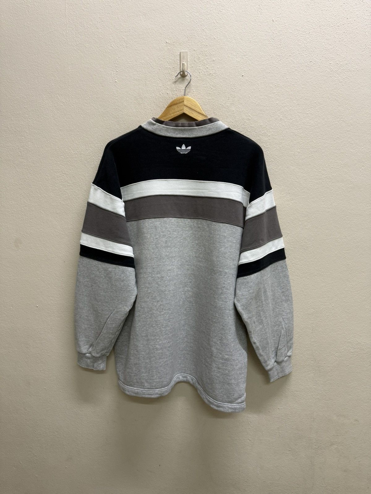 Adidas Adidas Spellout Biglogo Double Collar Sweatshirt Size US XL / EU 56 / 4 - 21 Thumbnail