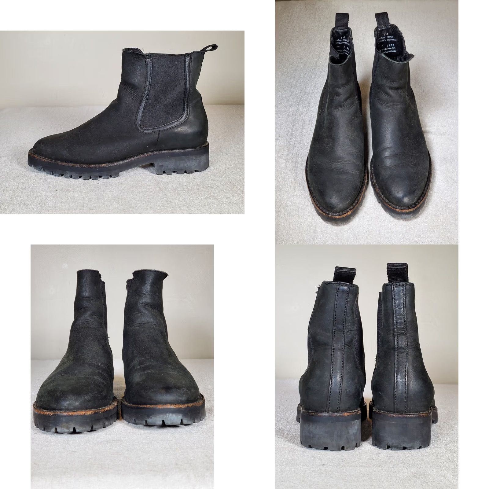 Thursday Boot Company Thursday Boot Co. Legend Chelsea Black Matte Leather Lug Sole Womens US 7 Size US 7 / IT 37 - 8 Thumbnail