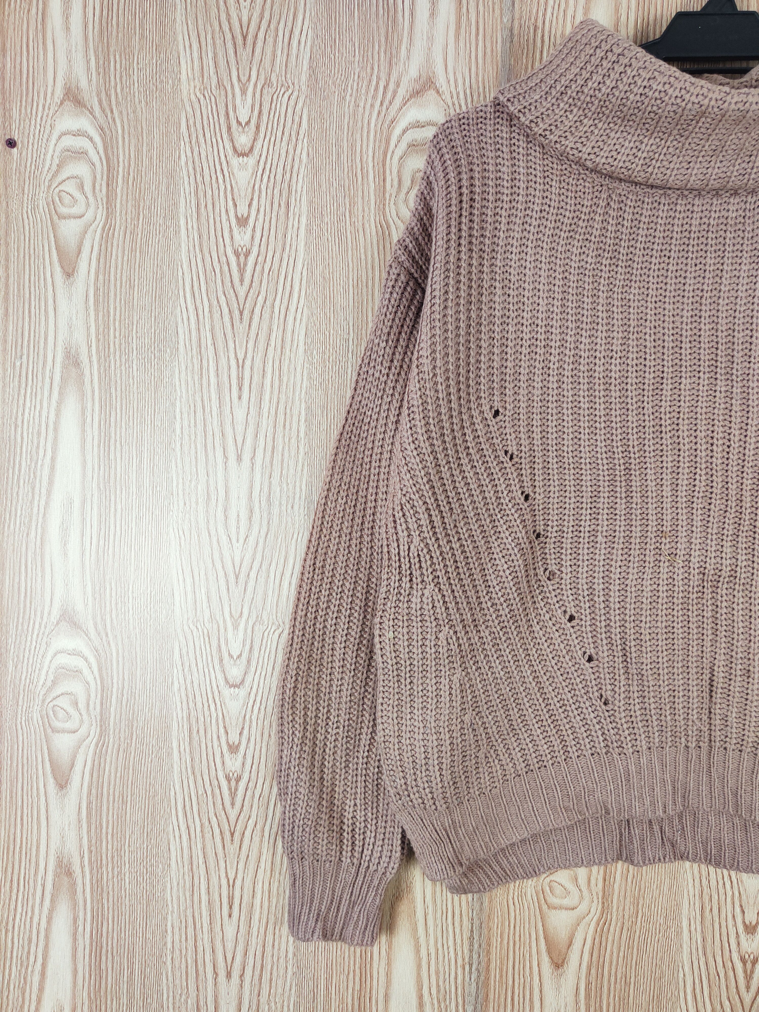 Japanese Brand One Way Brown Knitwear Sweatshirts #W298 Size US L / EU 52-54 / 3 - 3 Thumbnail