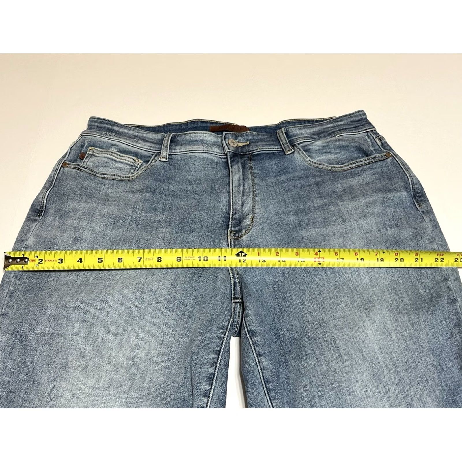 Vintage Judy Blue Jeans Womens 18W Bootcut High Rise Denim Blue Stretch 5-Pocket Logo Size 25" / US 0 / IT 36 - 4 Thumbnail