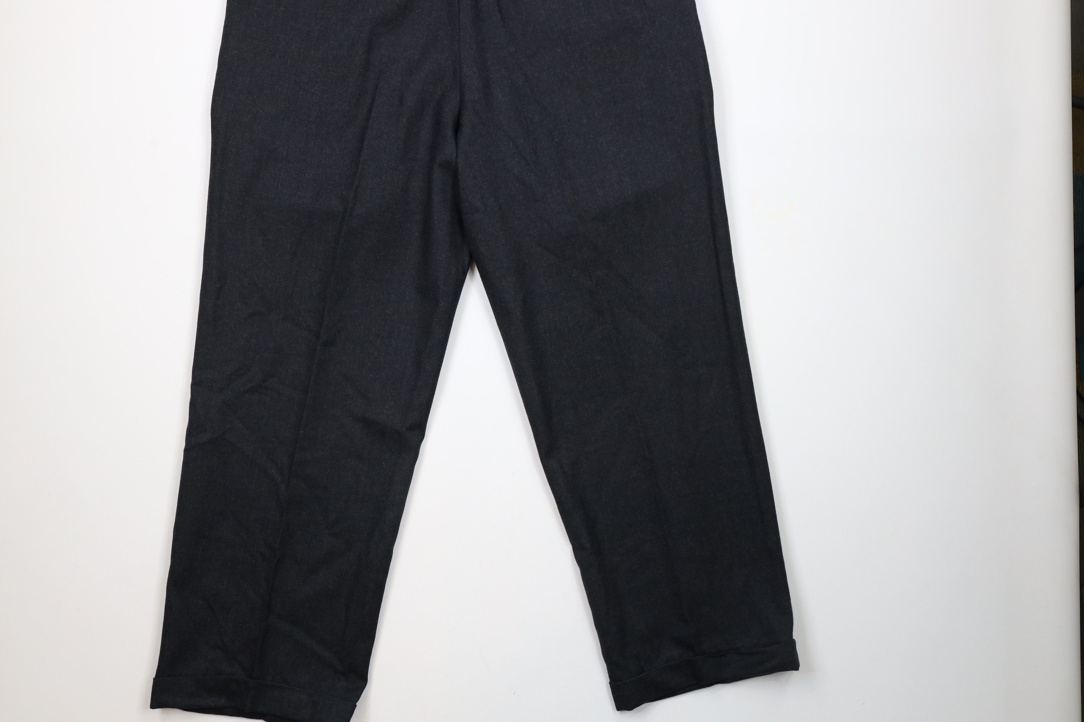Orvis × Vintage Deadstock Vintage Orvis Wool Wide Leg Pants Charcoal Gray Size US 38 / EU 54 - 11 Thumbnail