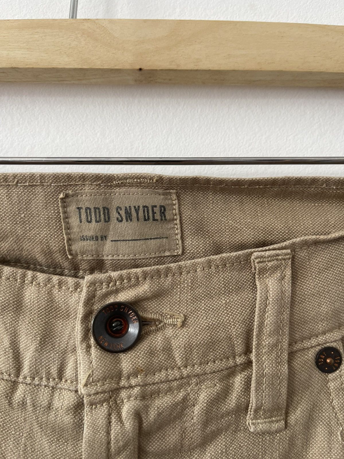 Todd Snyder TODD SNYDER Slim Fit Cotton Linen Pant Size US 30 / EU 46 - 12 Thumbnail