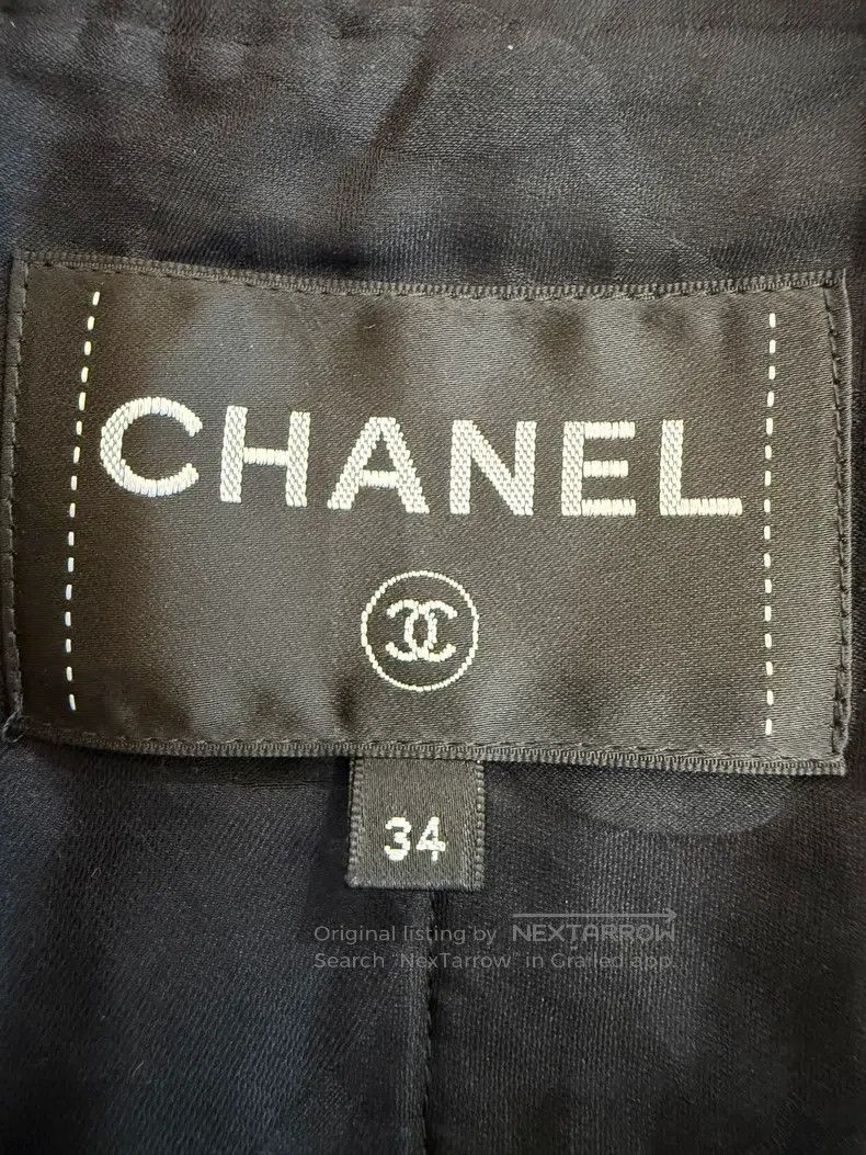 Chanel Chanel Black full-star knitted jacket Size XXS / US 00 / IT 34 - 4 Thumbnail