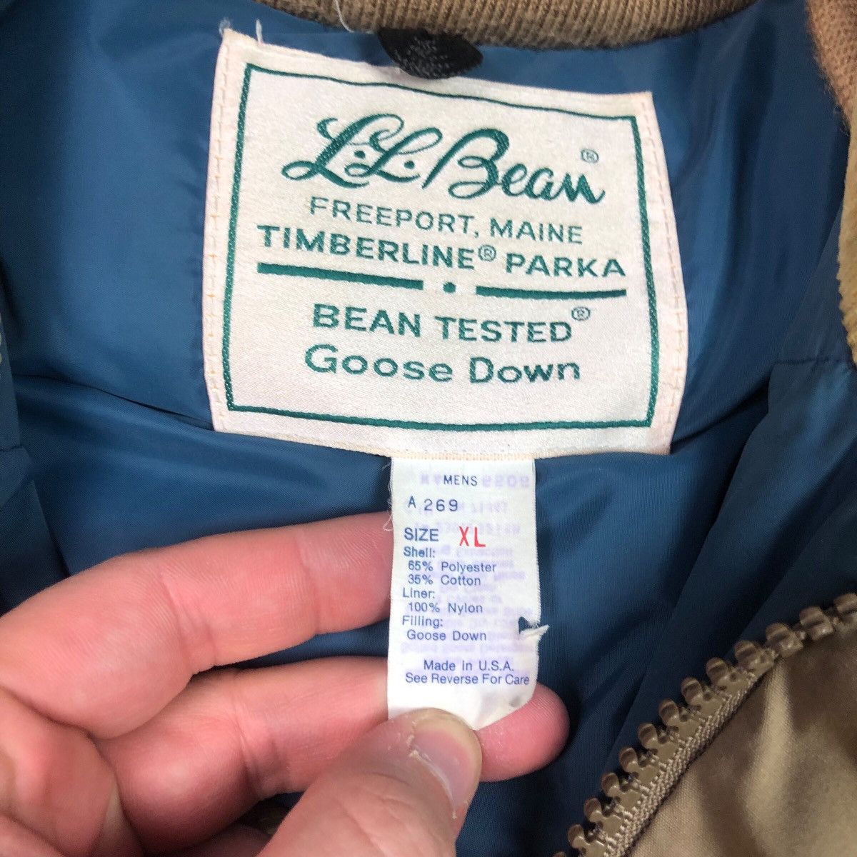 L.L. Bean L.L Bean Vintage 80s 90s Timberline Parka Stained Coat XL Size US XL / EU 56 / 4 - 4 Thumbnail