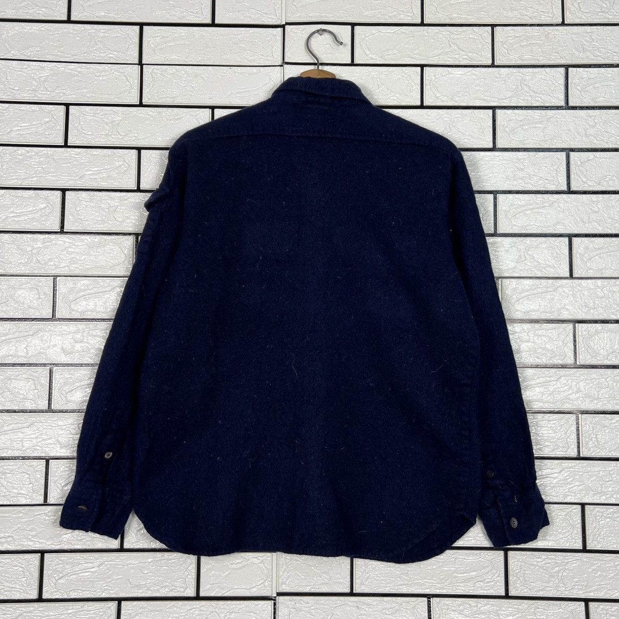 Vintage Vintage 90's GDC Wool Flannel Work Shirt Jacket #4159-C190 Size US L / EU 52-54 / 3 - 14 Thumbnail