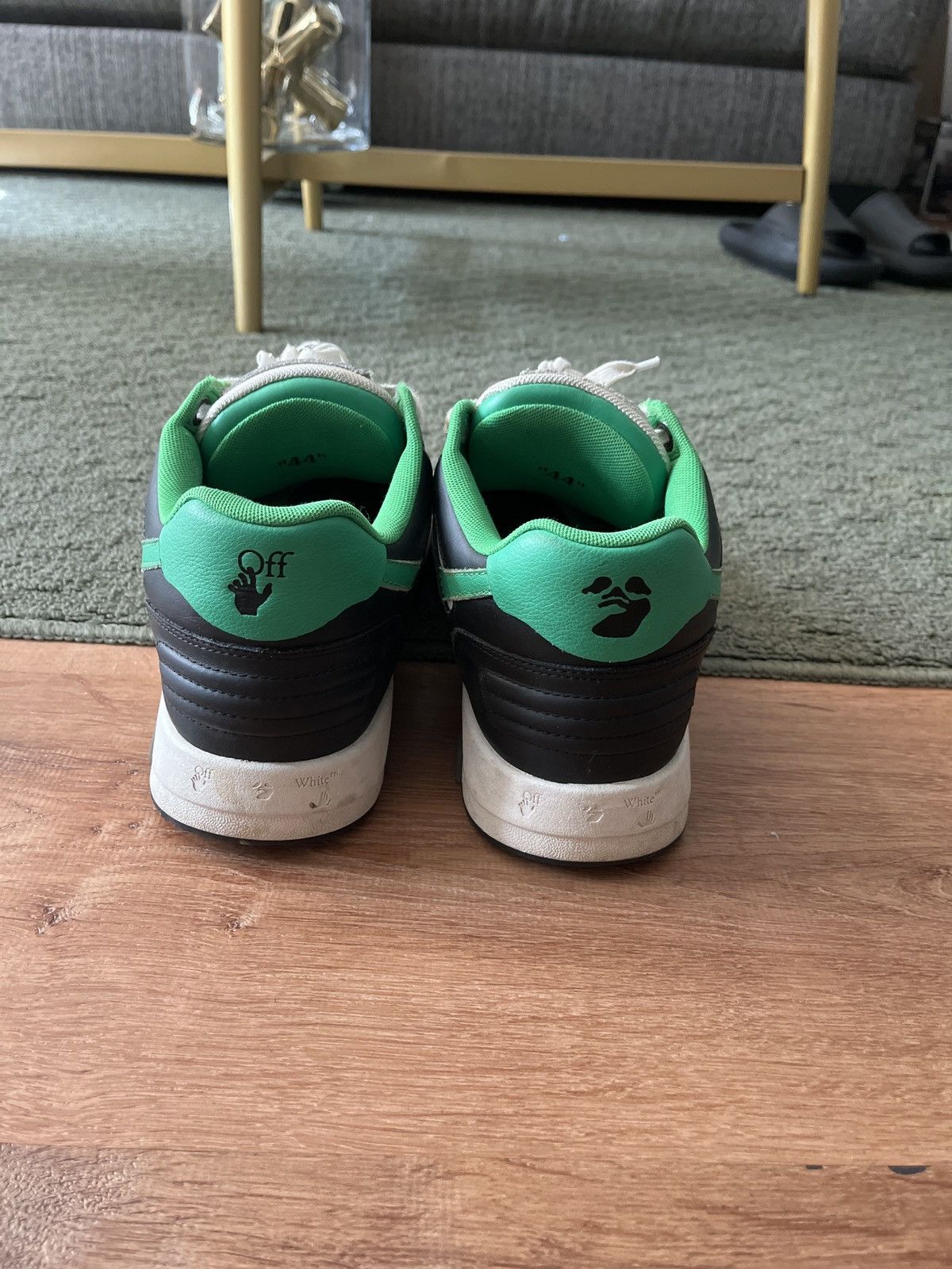 Off-White Off white “out of office” black green Size US 11.5 / EU 44-45 - 4 Thumbnail