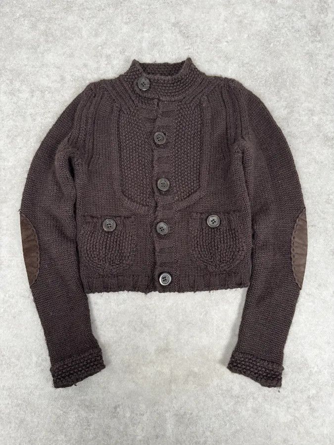 Dsquared2 AW2007 Dsquared2 Brown Wool Buttoned Cardigan Sweater Size S / US 4 / IT 40 - 1 Thumbnail