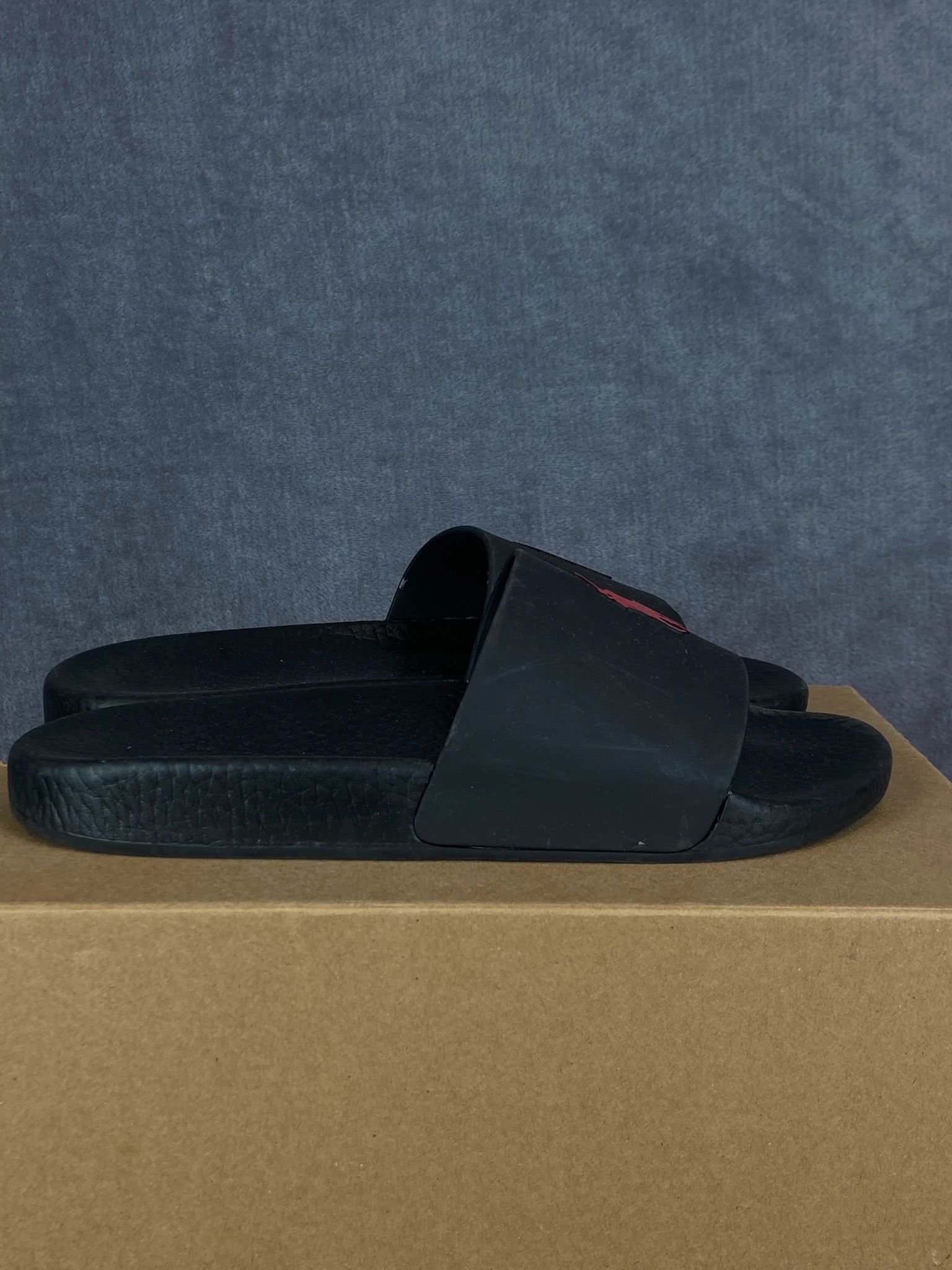 Polo Ralph Lauren Ralph Lauren Black Slides Red Polo Logo Size 40 Size US 7 / EU 40 - 5 Thumbnail