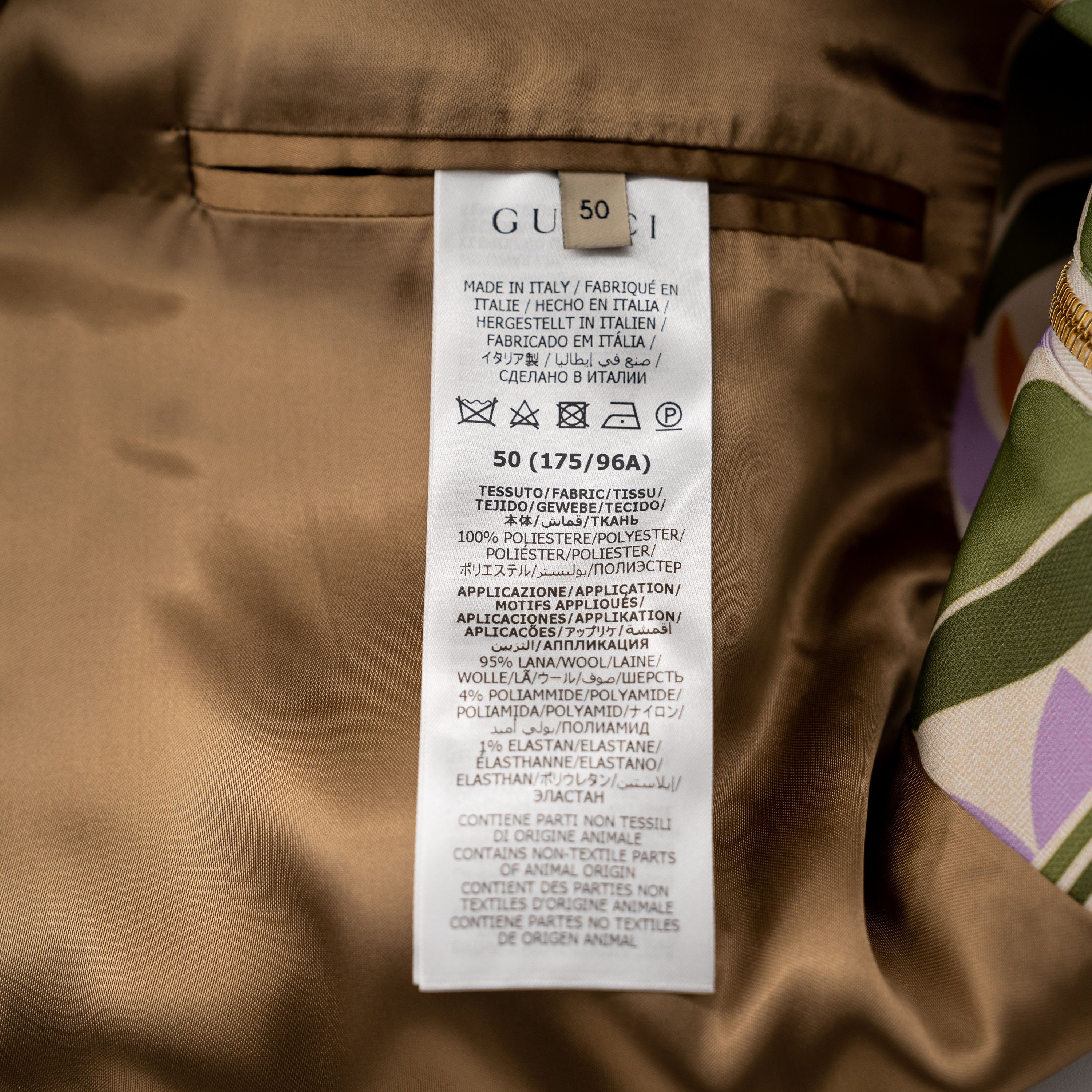 Gucci size 50 L - Gucci adidas Trefoil Print Jacket Green Ivory Size US L / EU 52-54 / 3 - 8 Thumbnail