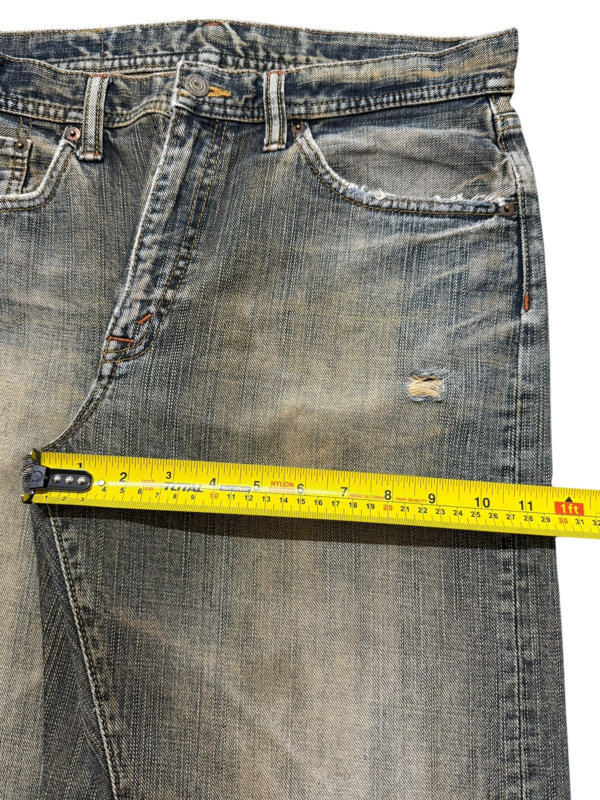 semanticdesign Vintage 90s Japanese Brand Mud Wash Faded Relaxed Wide Leg Size US 32 / EU 48 - 14 Thumbnail