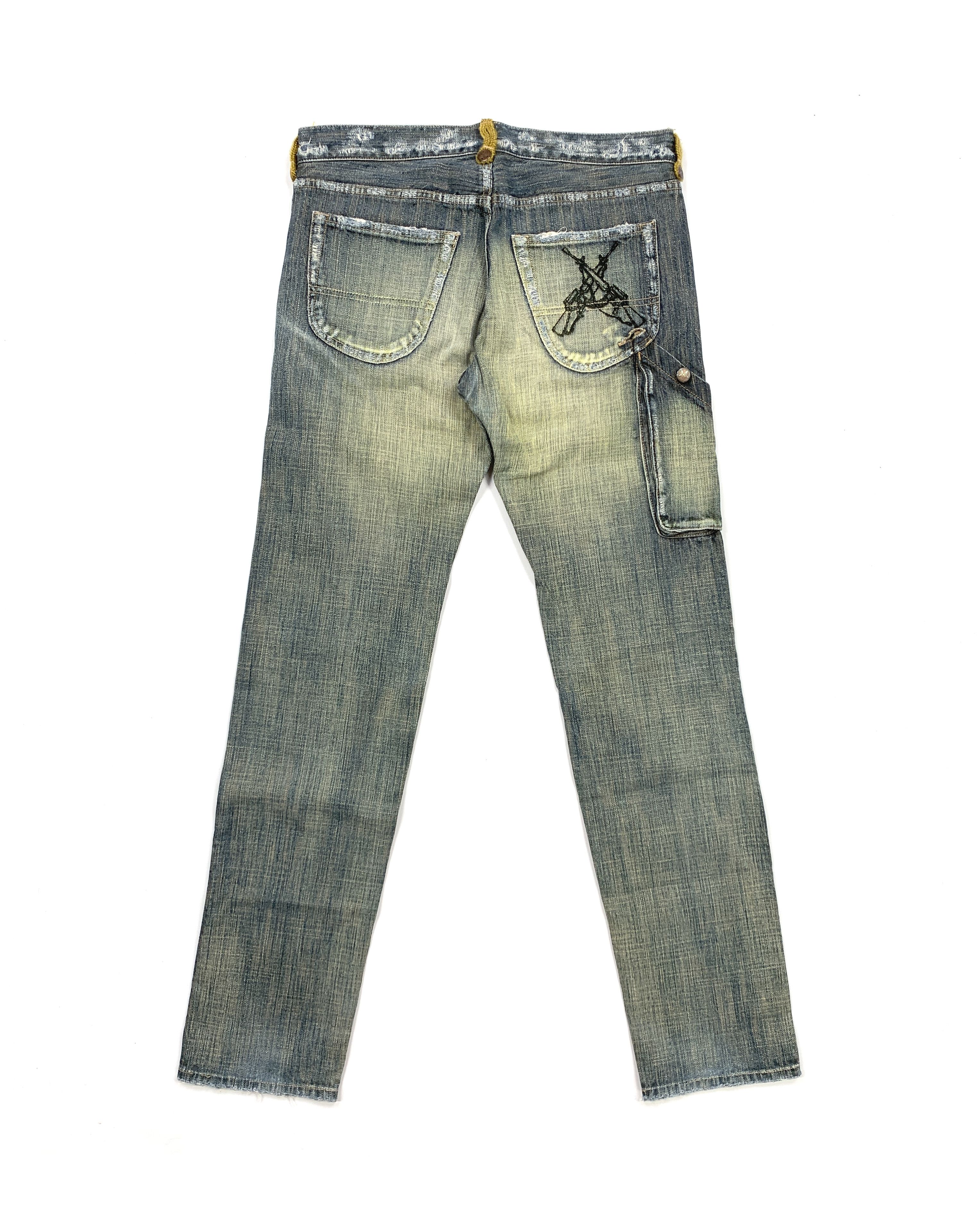 Hysteric Glamour × Japanese Brand Ozone Rocks 90s Military DIstressed Jeans Size US 30 / EU 46 - 3 Thumbnail