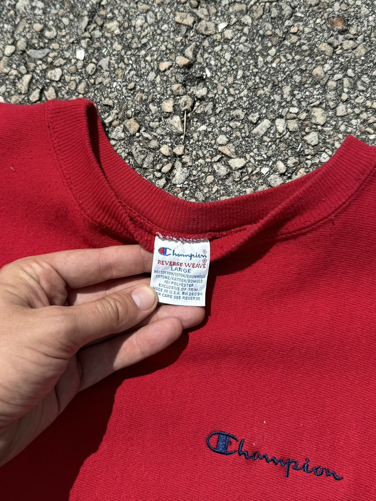 Champion 90s Vintage Champion Reverse Weave Made in USA Pullover rare Size US L / EU 52-54 / 3 - 2 Thumbnail