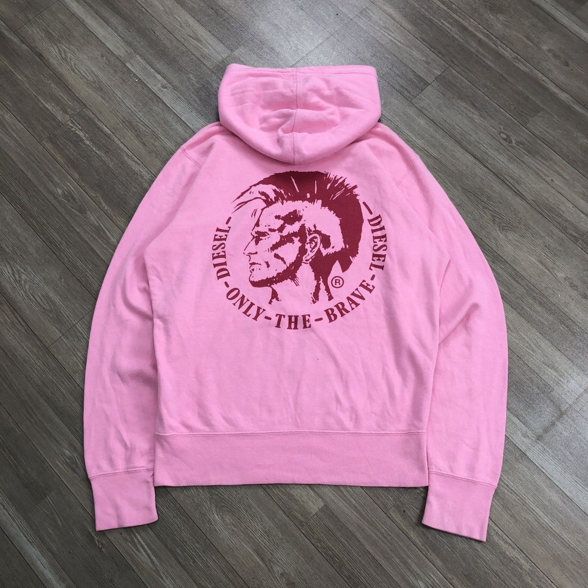 Diesel × Japanese Brand 2000s Diesel “Only The Brave” Big Logo Pull Over Hoodie Punk Size US M / EU 48-50 / 2 - 1 Thumbnail