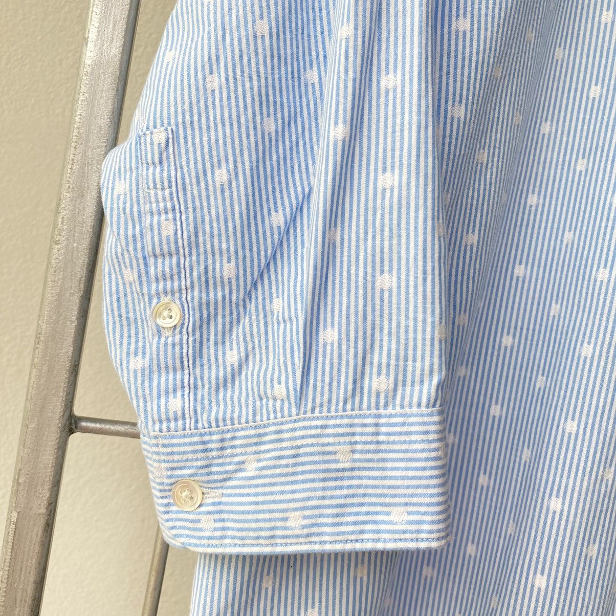 Frapbois FRAPBOIS Light Blue Stripe Polka Dot Shirt Size M / US 6-8 / IT 42-44 - 6 Thumbnail
