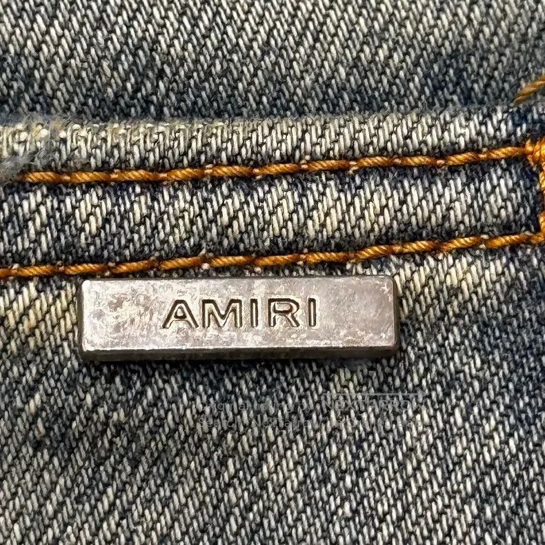 Amiri Amiri Distressed Destroyed Knife Cut Slim Fit Denim Jeans Size US 34 / EU 50 - 4 Thumbnail
