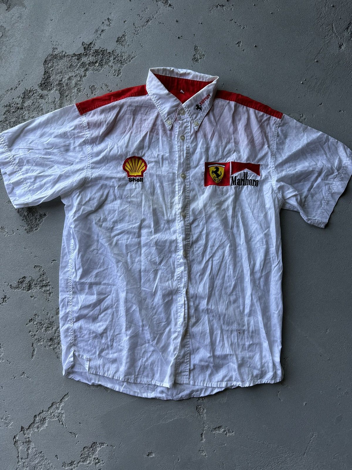 Ferrari Vintage Ferrari F1 Racing Shirt y2k Size US M / EU 48-50 / 2 - 1 Thumbnail