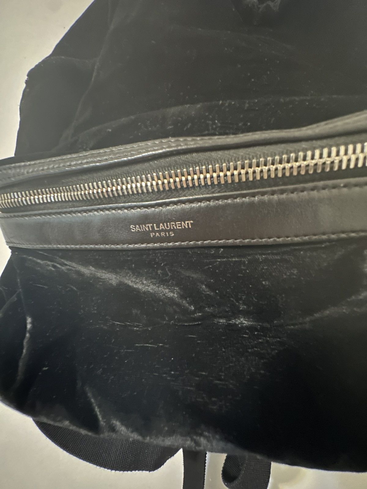 Saint Laurent Paris Saint Laurent Velour Mini City Backpack Size ONE SIZE - 5 Thumbnail