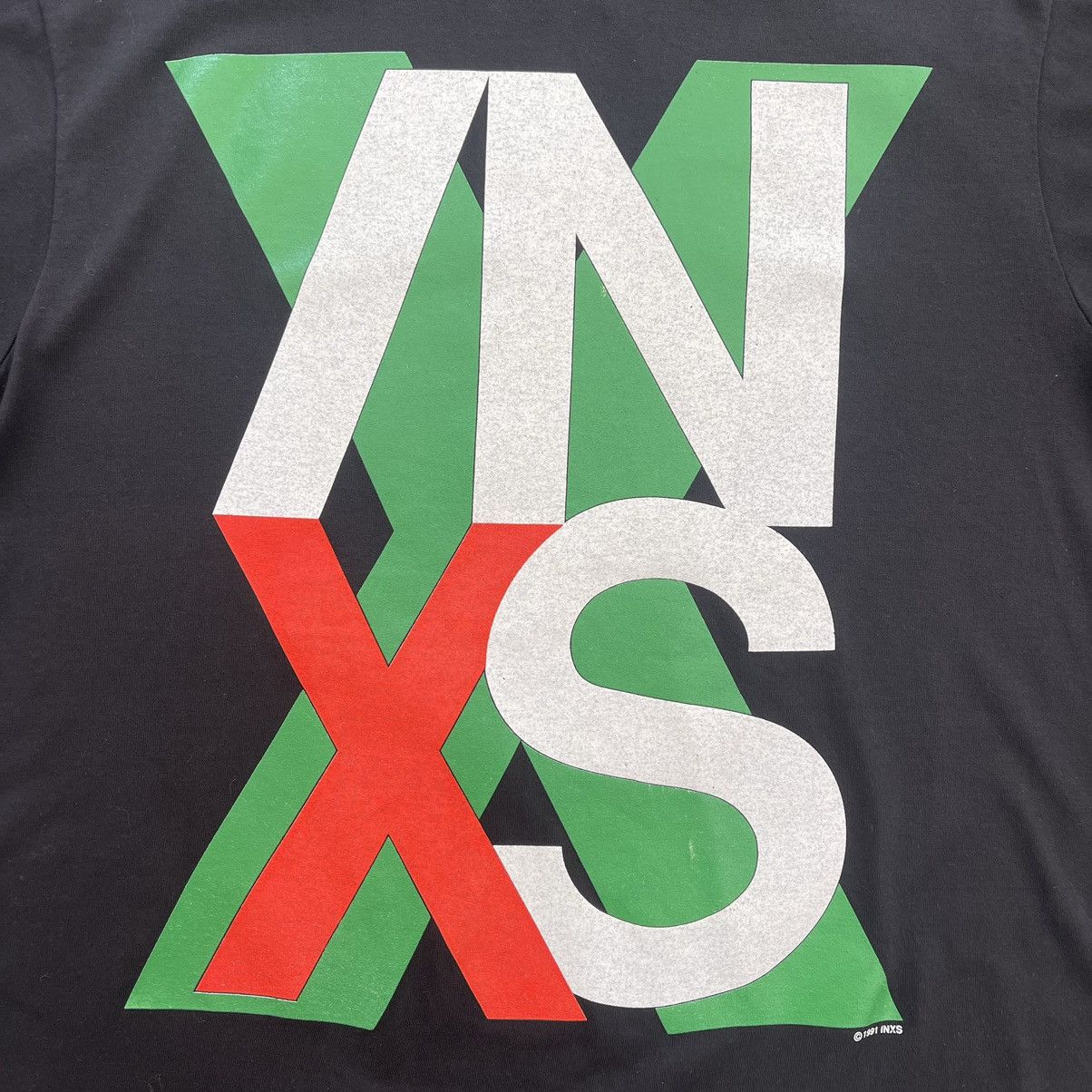 Vintage INXS - “The X Factor” Australian April 1991 Tour Tee Size US XL / EU 56 / 4 - 5 Thumbnail