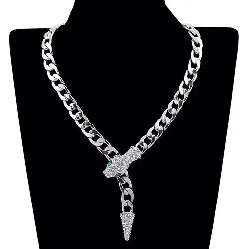 Jewelry Chunky Chains Snake Necklace Size ONE SIZE - 1 Thumbnail