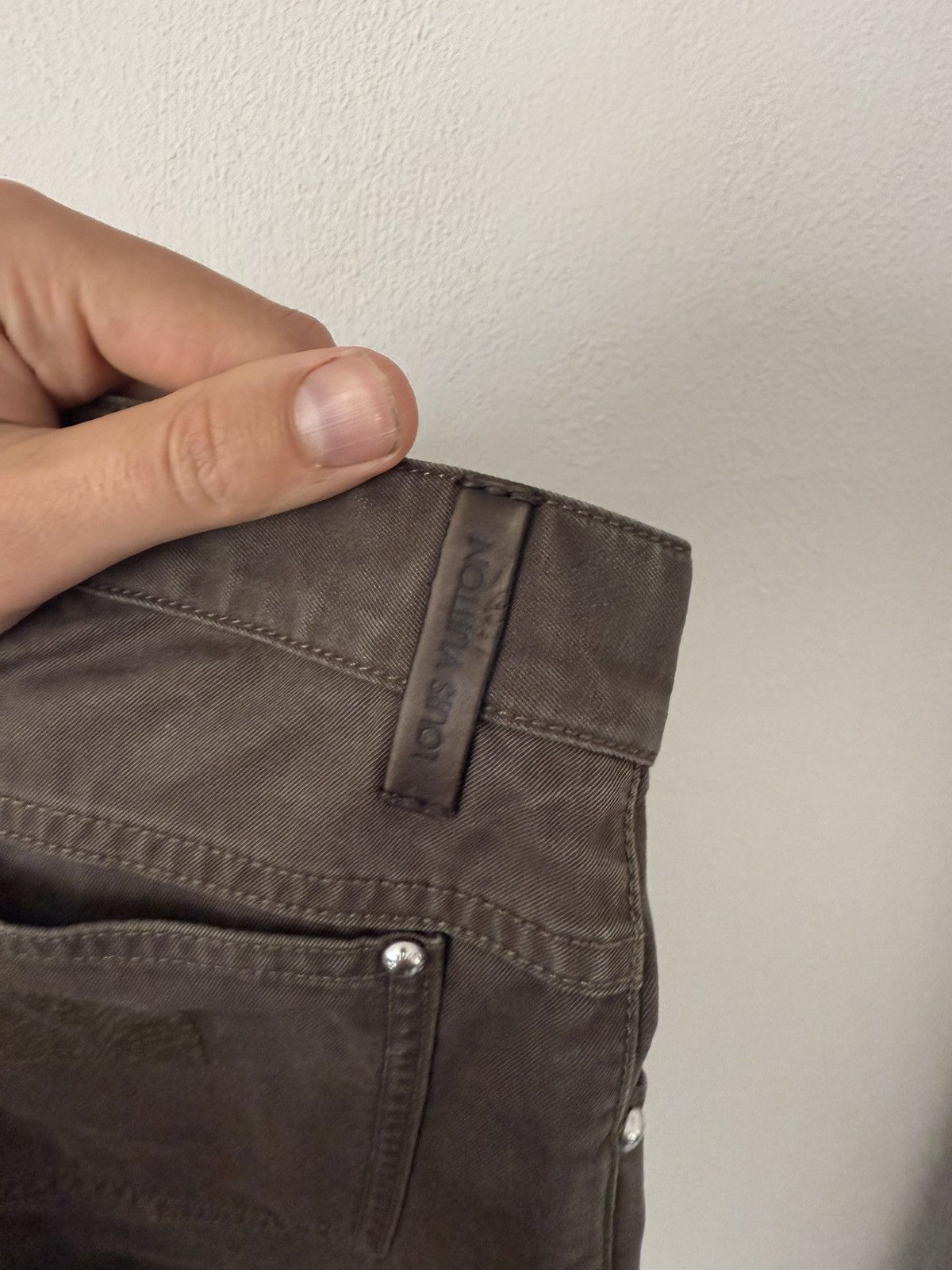 Louis Vuitton Washed Olive Jeans Size US 29 - 12 Thumbnail