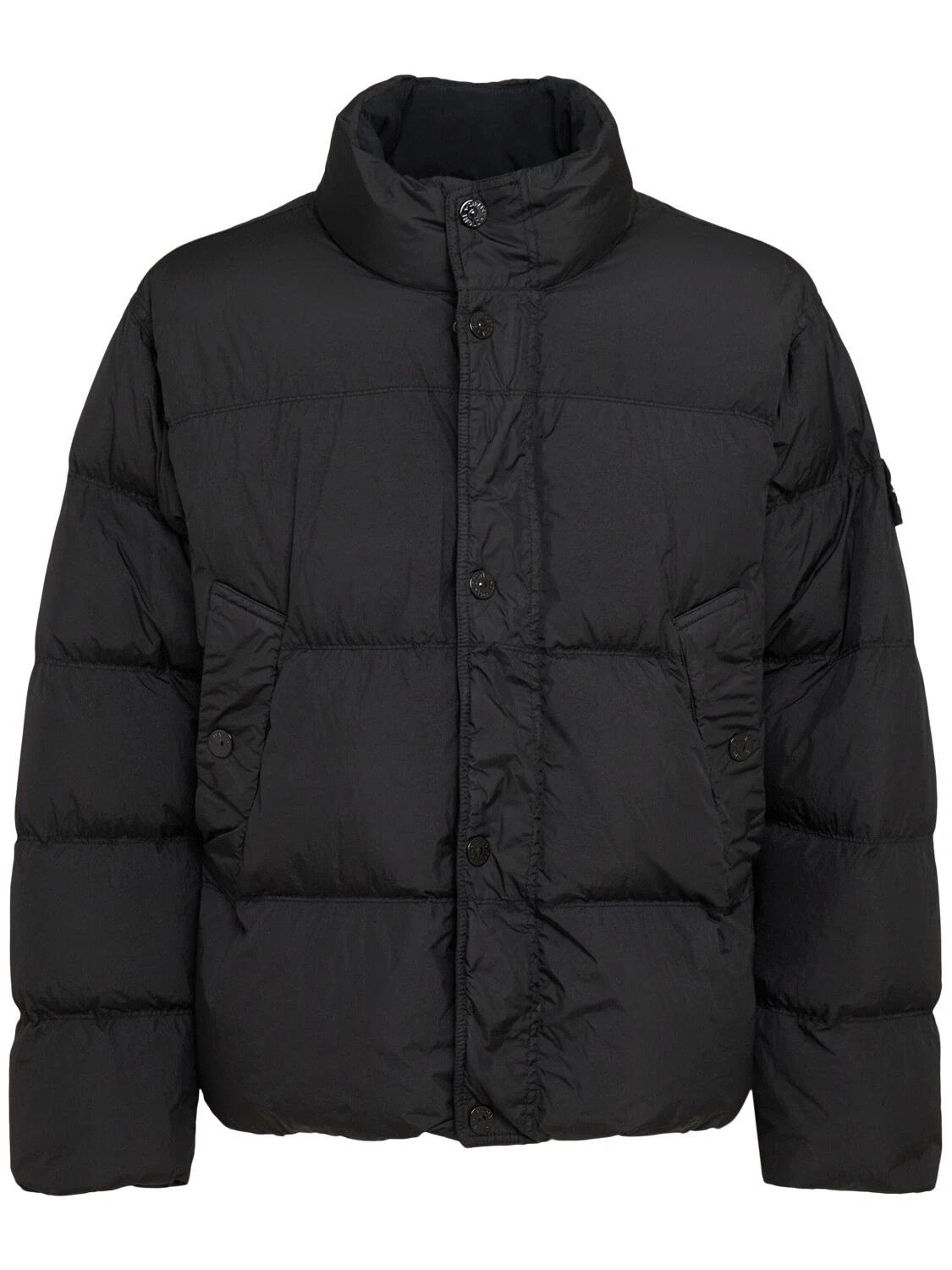 STONE ISLAND $1200 Black Down Jacket New & Authentic