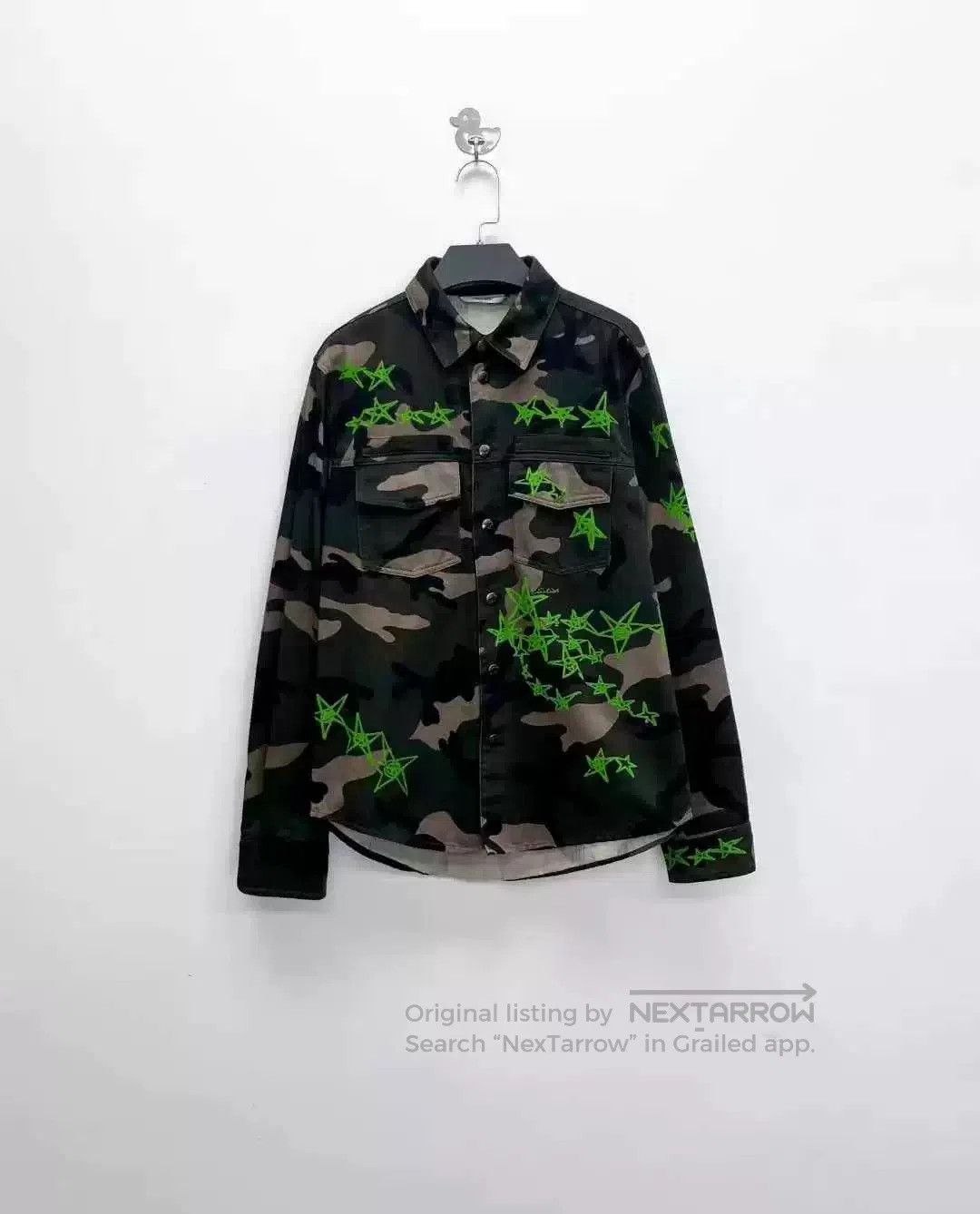 Valentino Valentino Camouflage Graffiti Shirt Jacket. Size US M / EU 48-50 / 2 - 1 Thumbnail