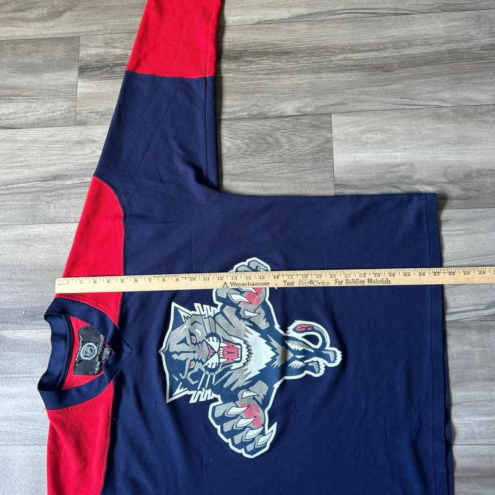 NHL Vintage Florida Panthers hockey jersey Size L Size US L / EU 52-54 / 3 - 6 Thumbnail