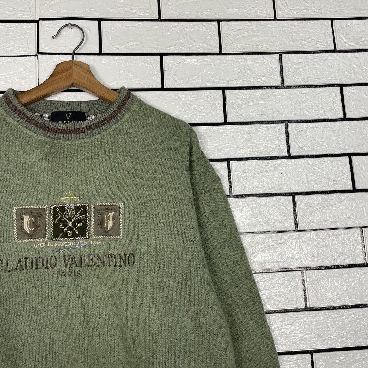 Other Claudio Valentino Oaris Big Logo Sweatshirt Size US L / EU 52-54 / 3 - 5 Thumbnail