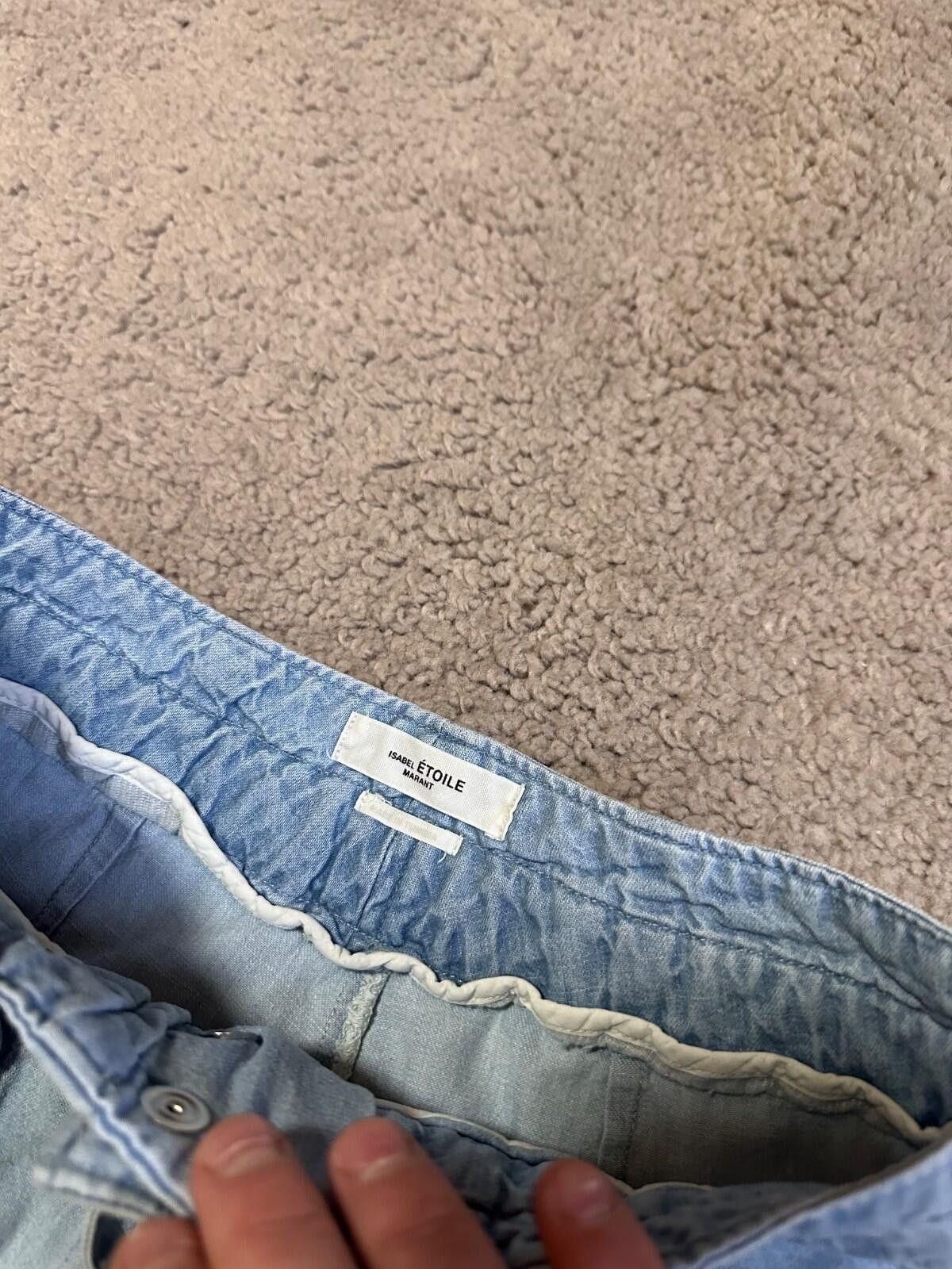 Isabel Marant Isabel Marant Chambray Muardo Pants Blue Size 34 Size 34" / US 12 / IT 48 - 4 Thumbnail