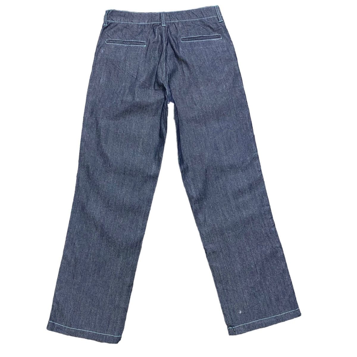 Toga Toga Archive Blue Stitch Denim Nankai Pants Size US 30 / EU 46 - 2 Thumbnail