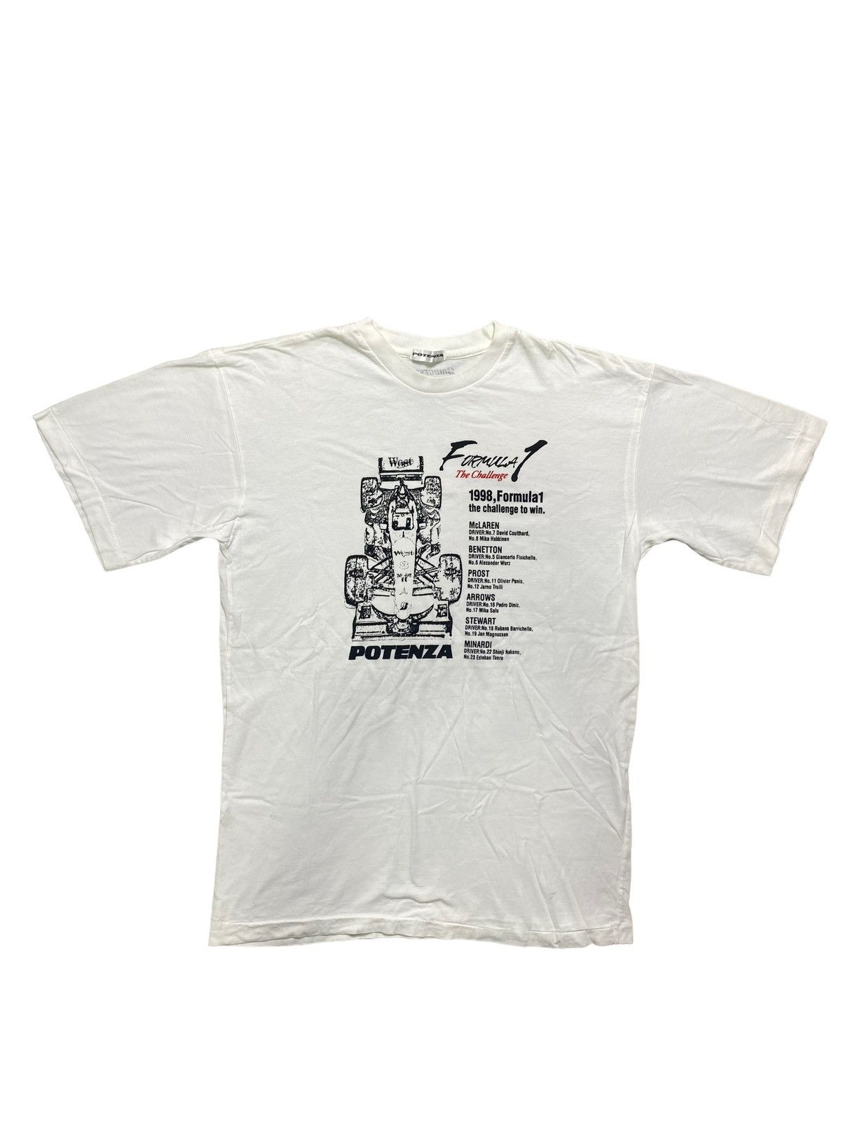 VINTAGE POTENZA BRIDGESTONE FORMULA ONE 1998 TEE Tops