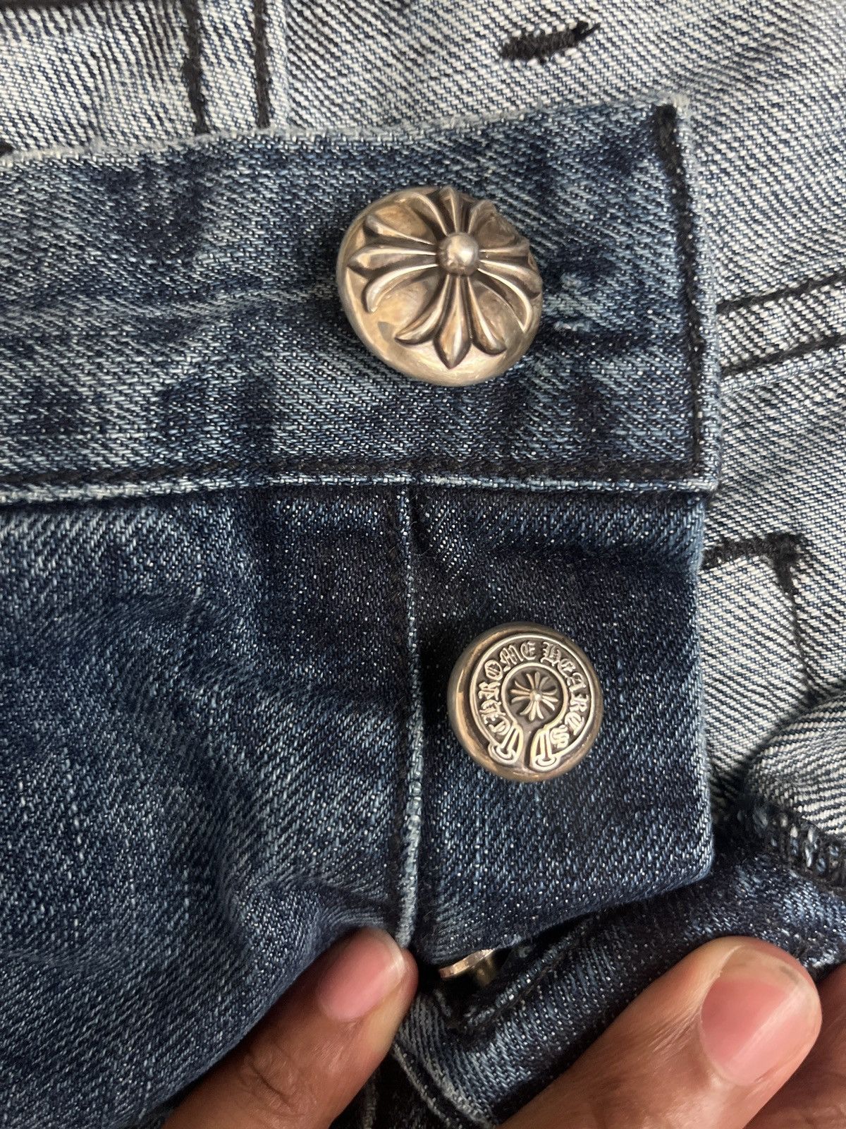 Chrome Hearts Chrome Heart Black/Brown Jeans Size US 36 / EU 52 - 10 Thumbnail