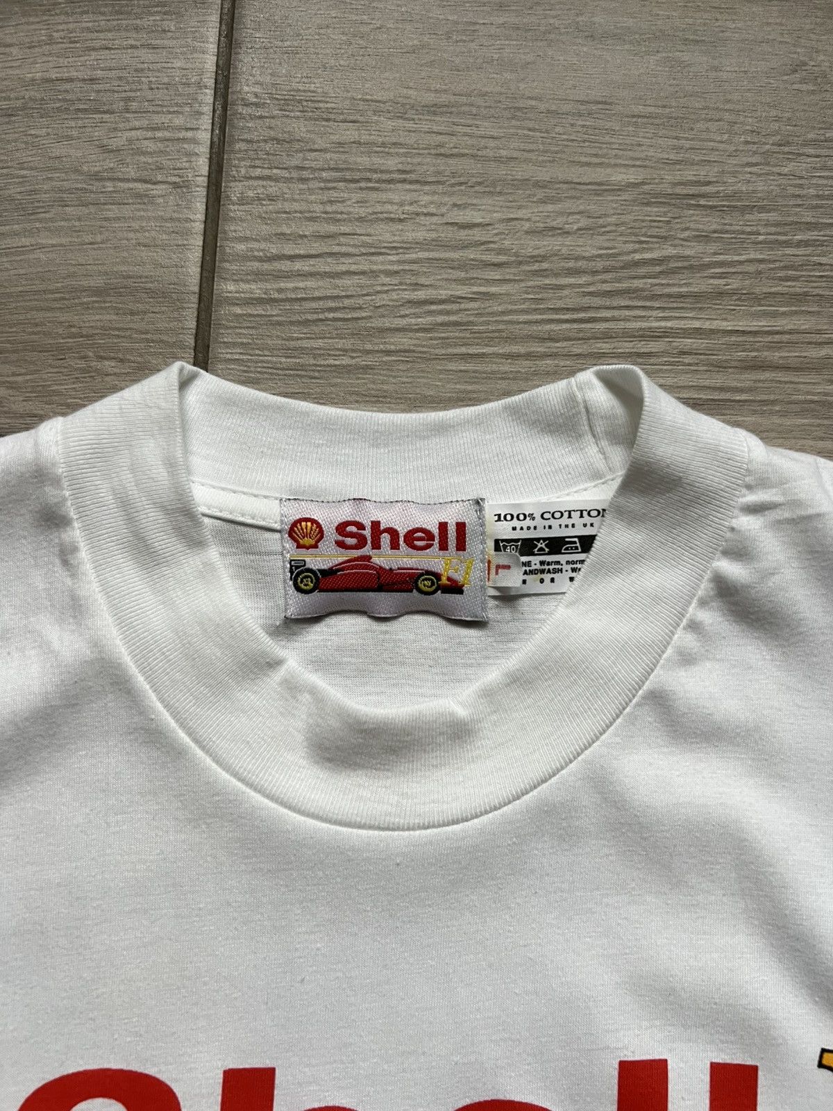 Ferrari Y2K Ferrari Shell Formula 1 Racing White t-shirt Tee Size US L / EU 52-54 / 3 - 7 Thumbnail