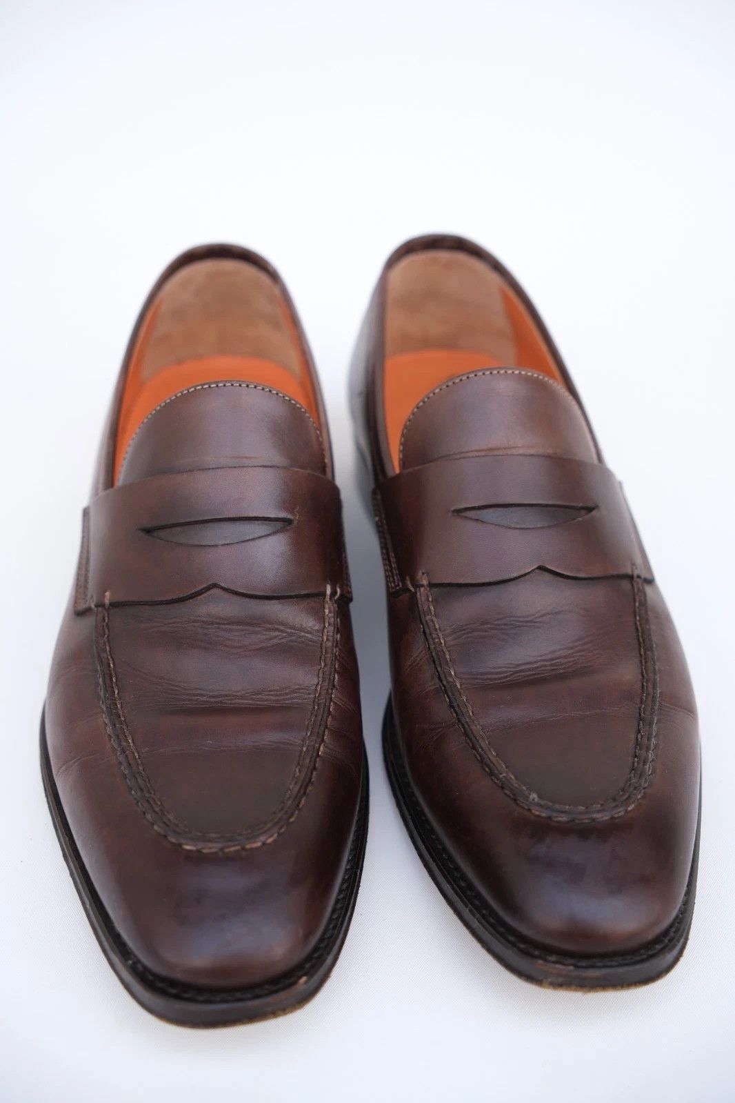 Santoni Santoni Brown Leather Loafer Shoes UK 5.5 US 6.5 EU 39.5 Size US 6.5 / EU 39-40 - 2 Thumbnail