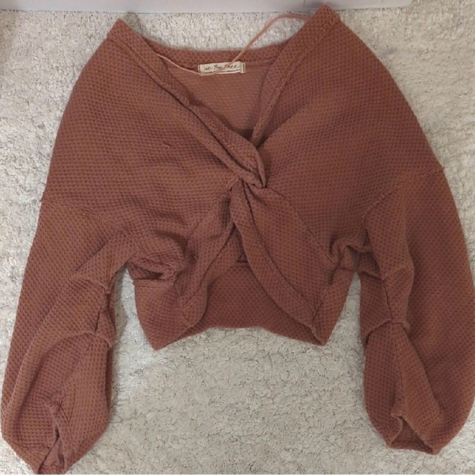 Free People Free People We The Free Fall For You Cropped Waffle Knit M Size M / US 6-8 / IT 42-44 - 4 Thumbnail