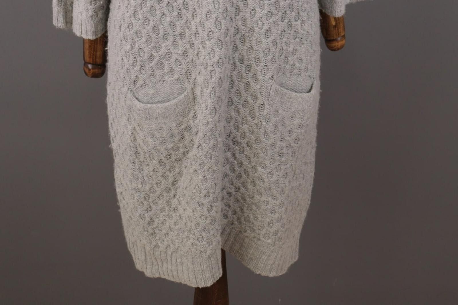 Designer Cop. Copine Madec Pull Gray Linen Sweater Dress Size M Size M / US 6-8 / IT 42-44 - 3 Thumbnail