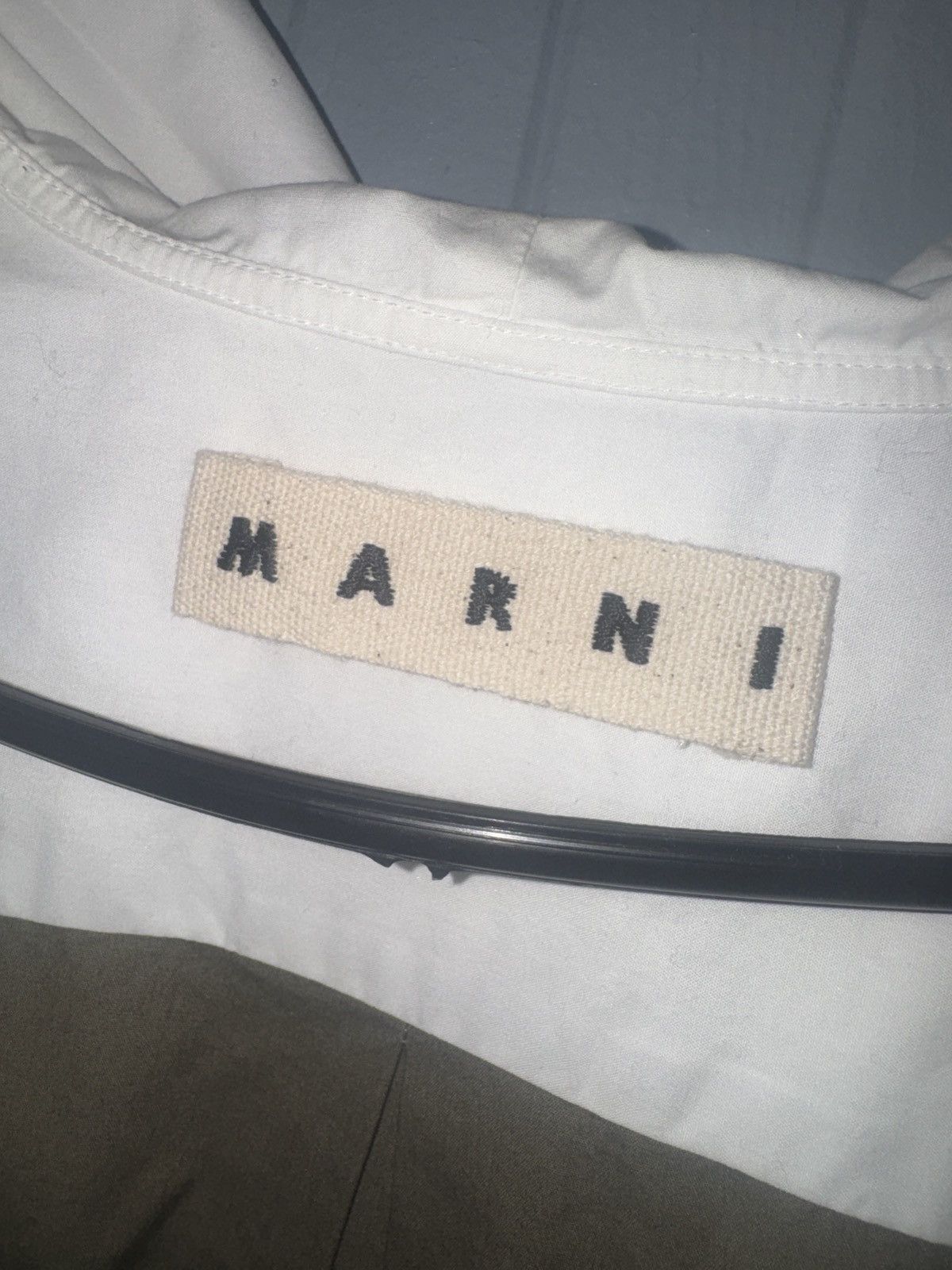 Marni Marni Hooded Shirt – Olive Green (Size 46) Size US L / EU 52-54 / 3 - 2 Thumbnail