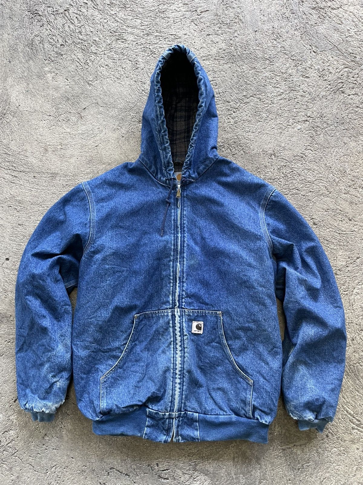Carhartt DENIM CARHARTT ACTIVE JACKET | Grailed